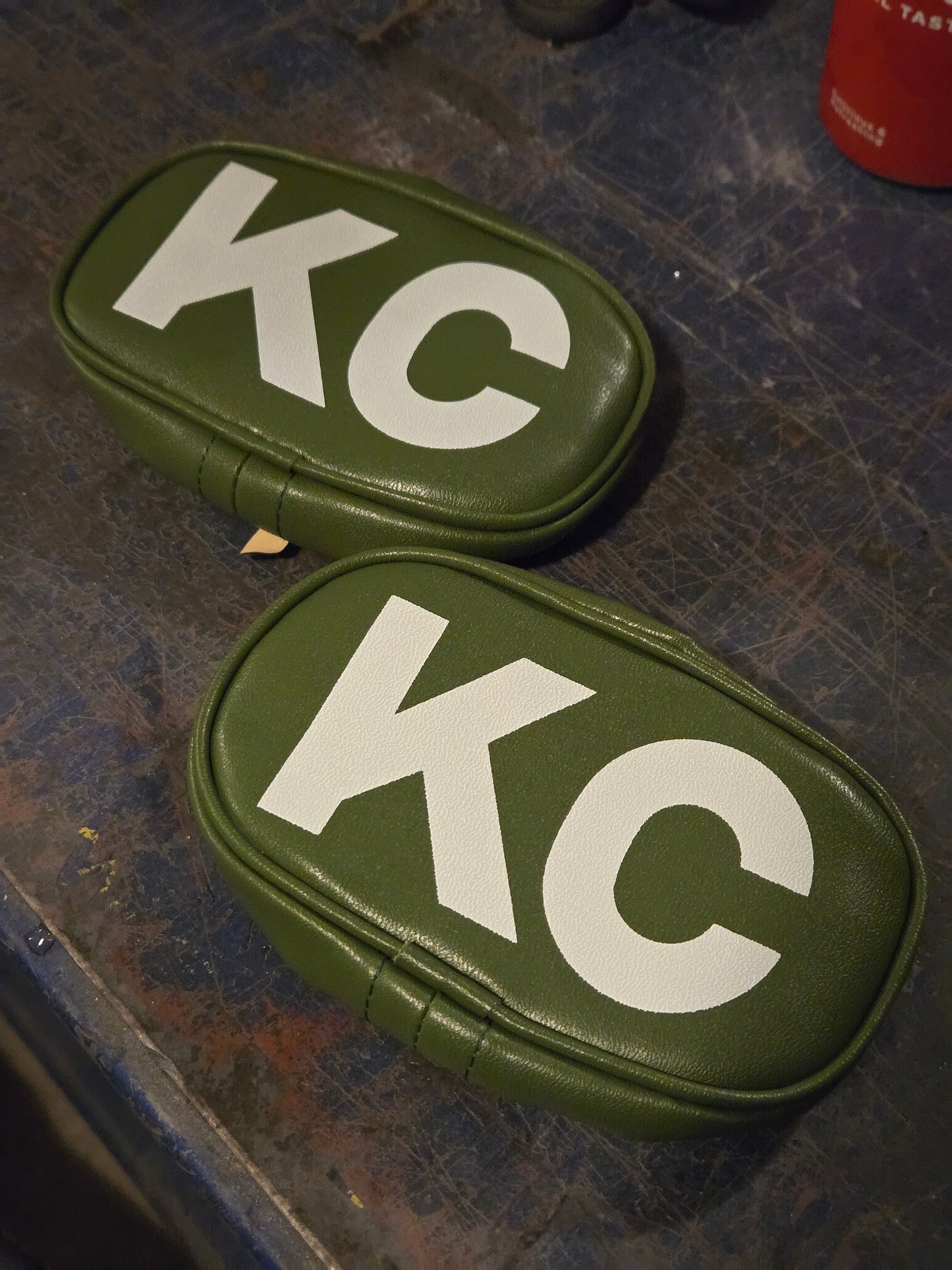 N.O.S. KC 4x6 green rectangle covers-pair